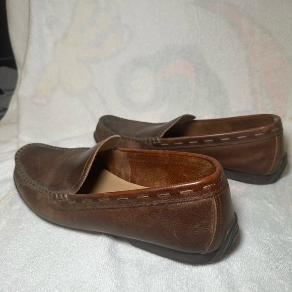Frye & Co Men’s Brown Leather Slip On Loafers Size 10.5 Classic Preppy Moccasins main image 6